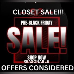 Pre BLACK FRIDAY SALE!!!!